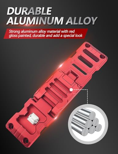 ADTOPI Door Step for Car Roof Access Folding Door Hinge Step Aluminum Alloy Foot Pedal Compatible with 2007-2023 Jeep Wrangler JK JKU JL JLU & Gladiator JT, with Bottle Opener(Red) - Image 3