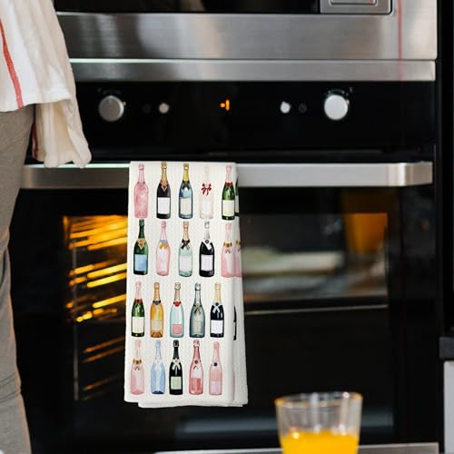 Mcehtle Bar Cart Accessories Kitchen Towels, Bar Cart Decor, Champagne Accessories Bathroom Decor, Hostess Gifts for Women, Cocktail Gift Bachelorettes Decorative Tea Dish Towels 16x24 Inch - Image 2