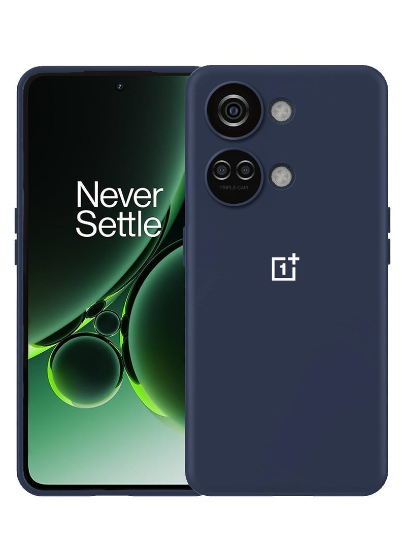 CATANES OnePlus Nord 3 Case Silicone Cover Soft and Durable Comfortable to Grip Soft Flexible Rubber Protective Case Blue - Image 1