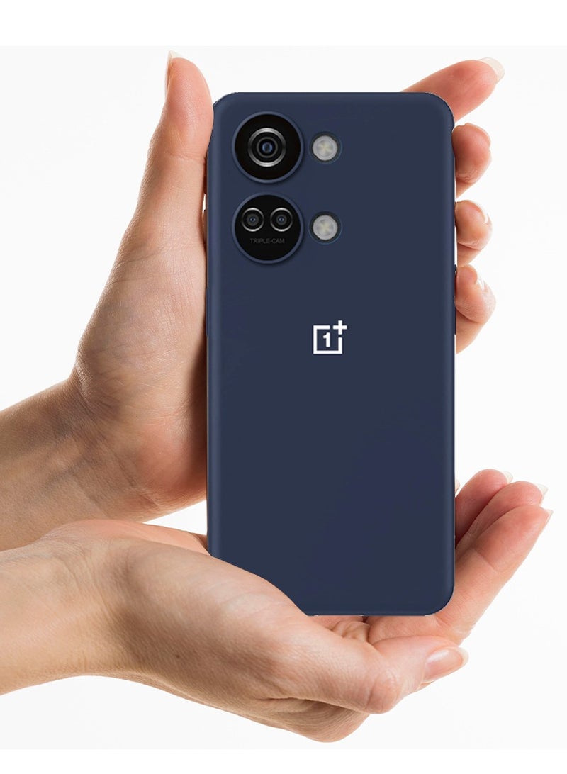 CATANES OnePlus Nord 3 Case Silicone Cover Soft and Durable Comfortable to Grip Soft Flexible Rubber Protective Case Blue - Image 2