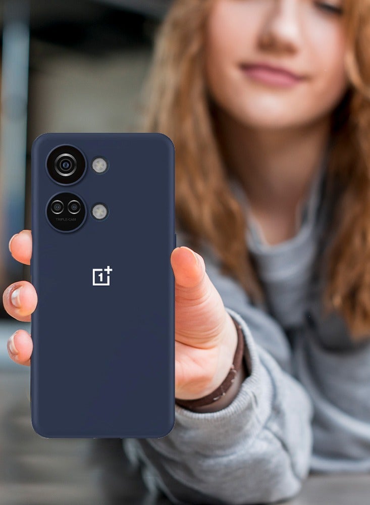 CATANES OnePlus Nord 3 Case Silicone Cover Soft and Durable Comfortable to Grip Soft Flexible Rubber Protective Case Blue - Image 3