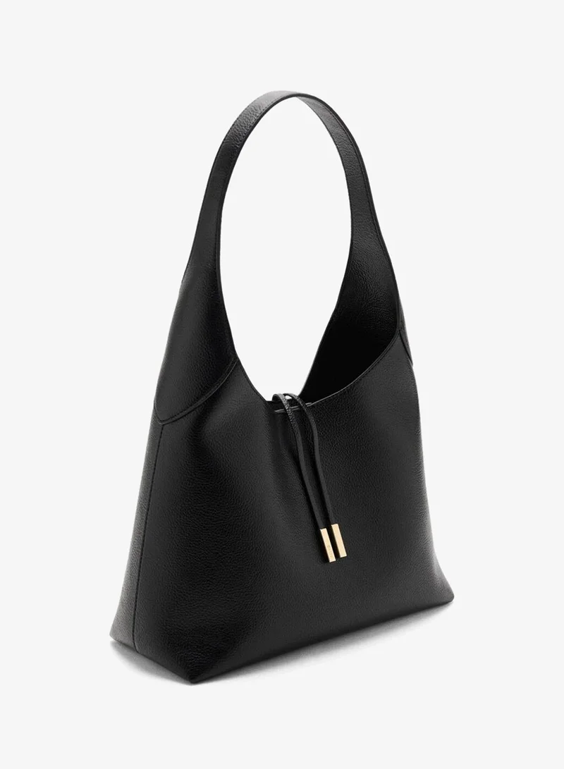 MANGO Shoulder bag with metal detail