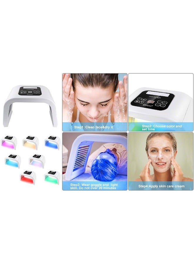 7 Color Photon Pdt Acne Treatment Machine Removal Anti-Aging Skin Rejuvenation Facial Care Beauty Machine Skin Care LED Phototherapy Treatment Machine - Image 4