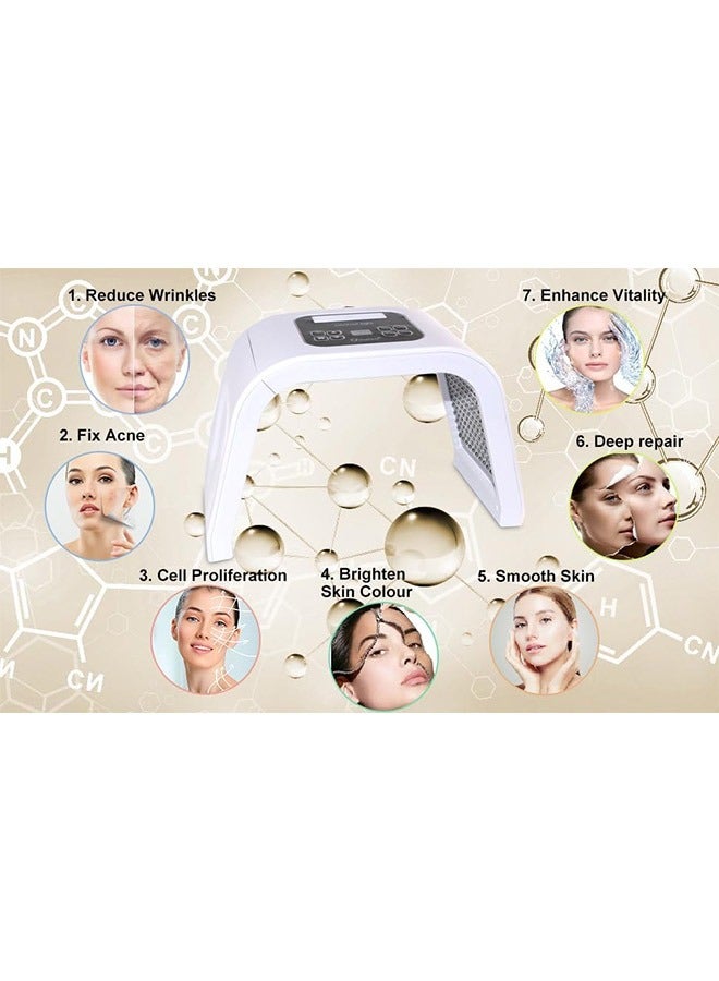 7 Color Photon Pdt Acne Treatment Machine Removal Anti-Aging Skin Rejuvenation Facial Care Beauty Machine Skin Care LED Phototherapy Treatment Machine - Image 2
