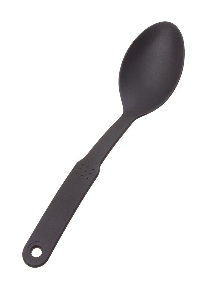 Crestware Nylon Solid Spoon, 12", Black - Image 1