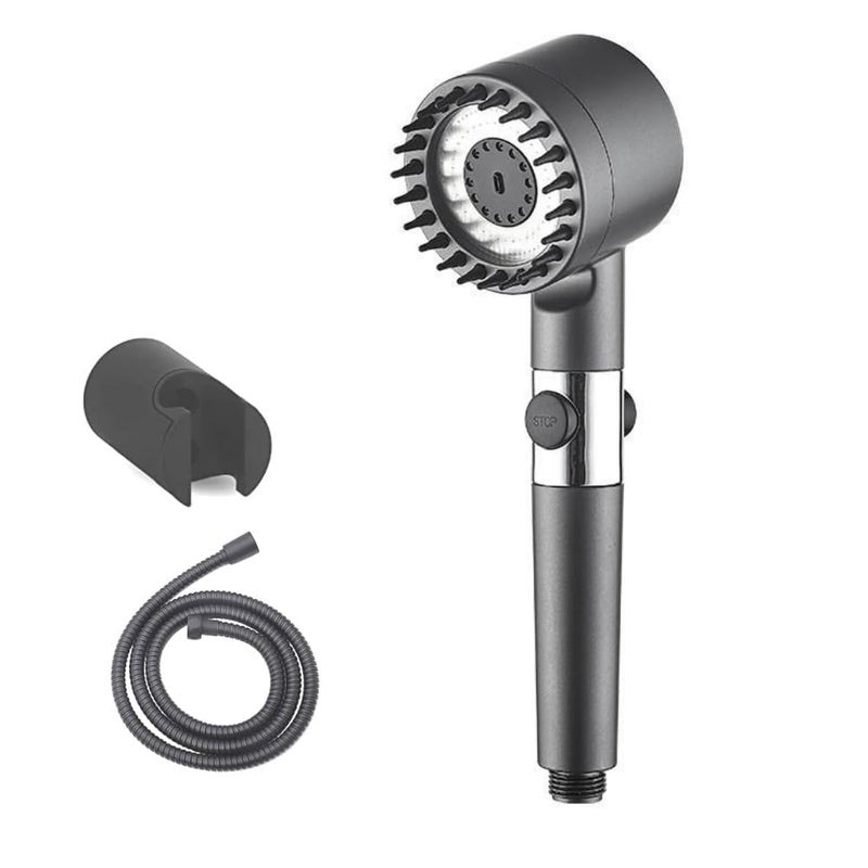 XIBO Handheld Shower Black Filtered Water High Pressure 3 Gear Spray and Convenient Pause Switch for Ultimate Shower Experience - Image 2