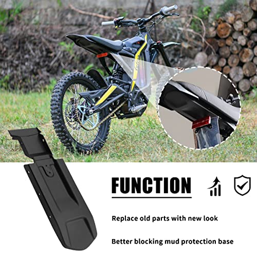 URLWALL Upgraded Rear Fender Inner Plate for Seyway Sur-Ron LBX and S, Mudguards Protector Base Protective, Plastic Dirt Bike Rear Fender Mud Flap, 13.6x4.0'' - Image 3