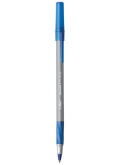 Bic BIC Round Stic Grip Xtra Comfort Blue Ballpoint Pens, Medium Point (1.2mm), 12-Count Pack, Excellent Writing Pens With Soft Grip for Superb Comfort and Control  - Image 2