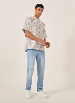 Styli Mid Rise Slim Fit Faded Jeans  - Image 2