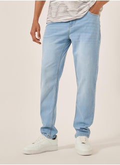 Styli Mid Rise Slim Fit Faded Jeans  - Image 1