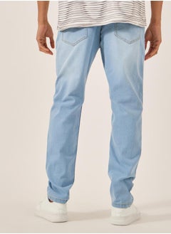 Styli Mid Rise Slim Fit Faded Jeans  - Image 4