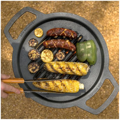 Solo Stove Ranger Cast Iron Grill Top, Cookware for Ranger fire pit, Fireplace accessory, Cooking surface: 14.25", Weight: 13 lbs - Image 2