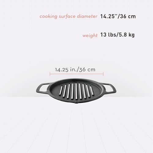 Solo Stove Ranger Cast Iron Grill Top, Cookware for Ranger fire pit, Fireplace accessory, Cooking surface: 14.25", Weight: 13 lbs - Image 4