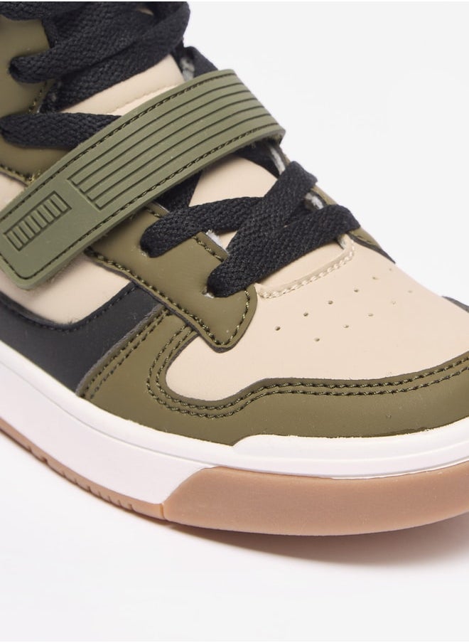 LBL by Shoexpress Boys Colourblock High Cut Sneakers with Zip Closure  - Image 5