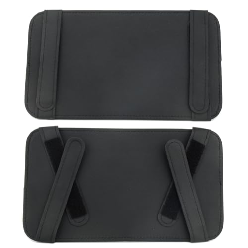 Aturmon Leather Car Sun Visor Organizer for Or Truck, Sunglasses Holder, Cards Sleeve Pockets Organizer,Visor Document Holder for Car Registration License, Drving License, Insurance, Cards, Pen, Key - Image 4