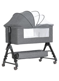 MAAS 3-In-1 Portable Foldable Baby Travel Bed With Adjustable Height, Breathable Mesh Mattress, Storage Basket And Mosquito Net  - Image 2