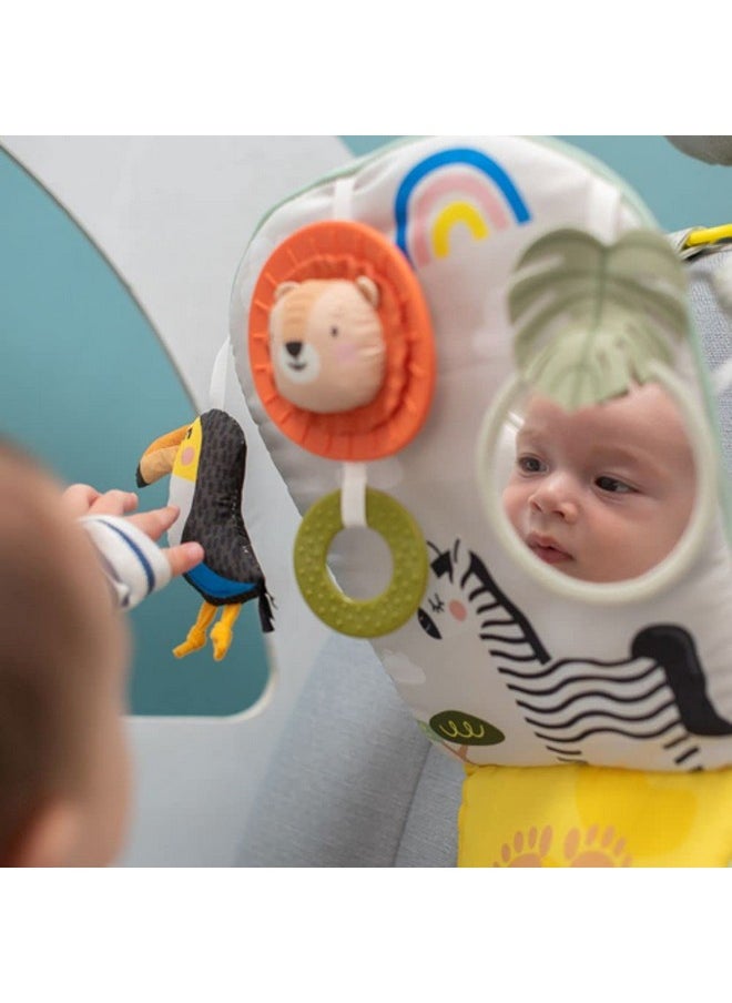 Taf Toys - Musical Car Seat Toys For 0-12 Month Old Babies - Activity Center With Sensory Soft Hanging Toys And Mirror - Carseat Gift For Infants - Image 1