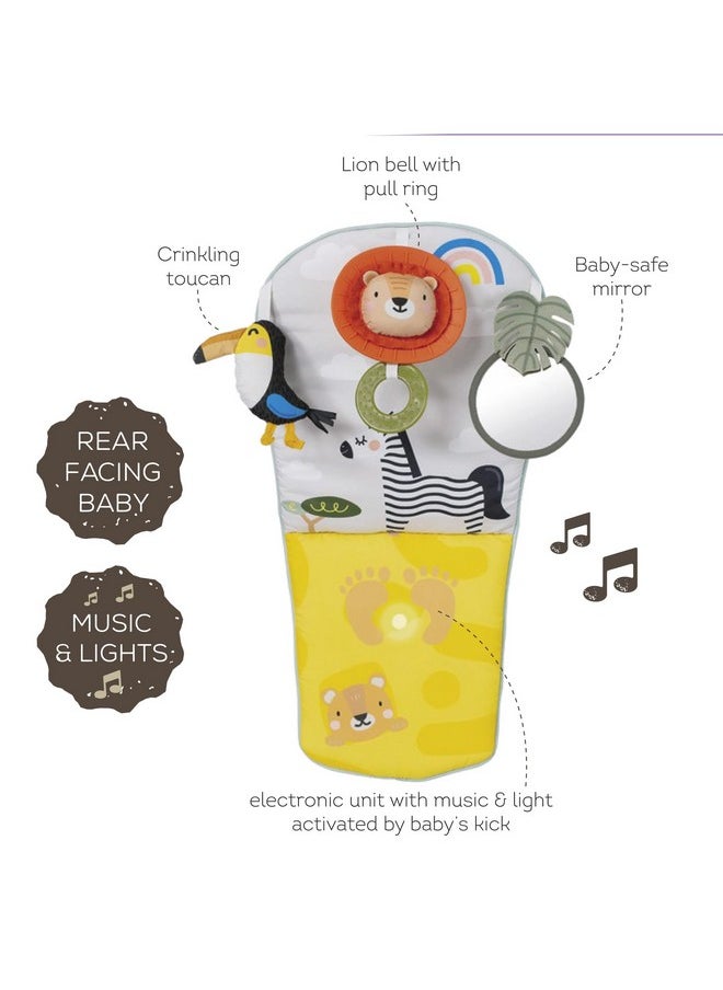 Taf Toys - Musical Car Seat Toys For 0-12 Month Old Babies - Activity Center With Sensory Soft Hanging Toys And Mirror - Carseat Gift For Infants - Image 1