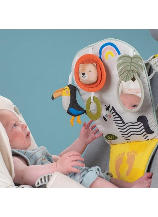 Taf Toys - Musical Car Seat Toys For 0-12 Month Old Babies - Activity Center With Sensory Soft Hanging Toys And Mirror - Carseat Gift For Infants - Image 1