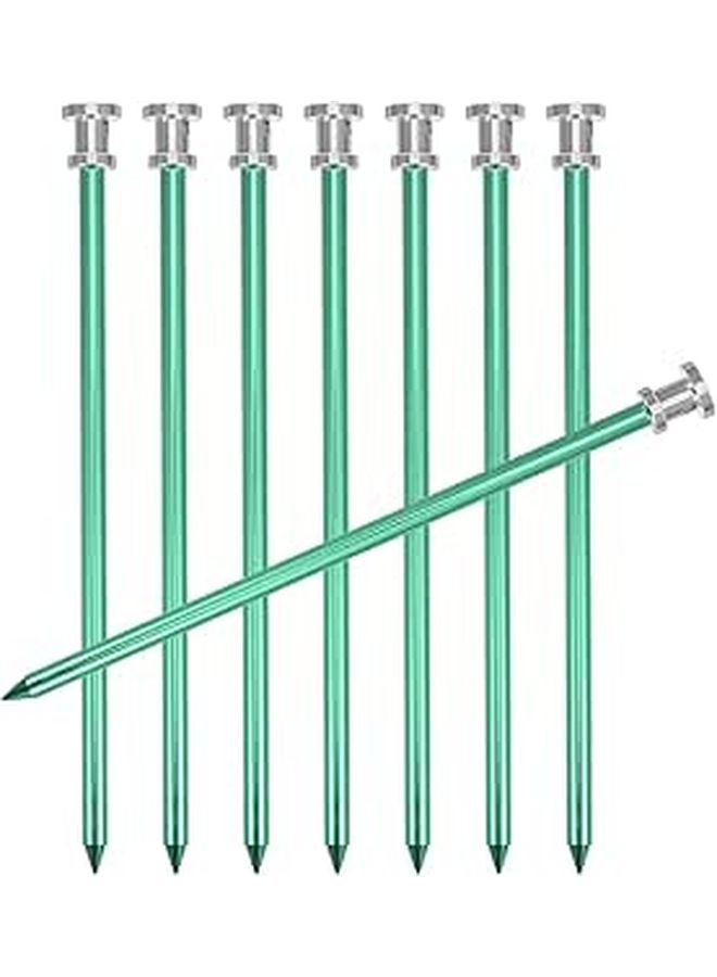 8 Pcs Aluminum Alloy Tent Stakes Lightweight Sturdy Pegs for Camping Hiking Beach Snow - Image 1