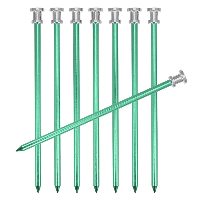8 Pcs Aluminum Alloy Tent Stakes Lightweight Sturdy Pegs for Camping Hiking Beach Snow - Image 2