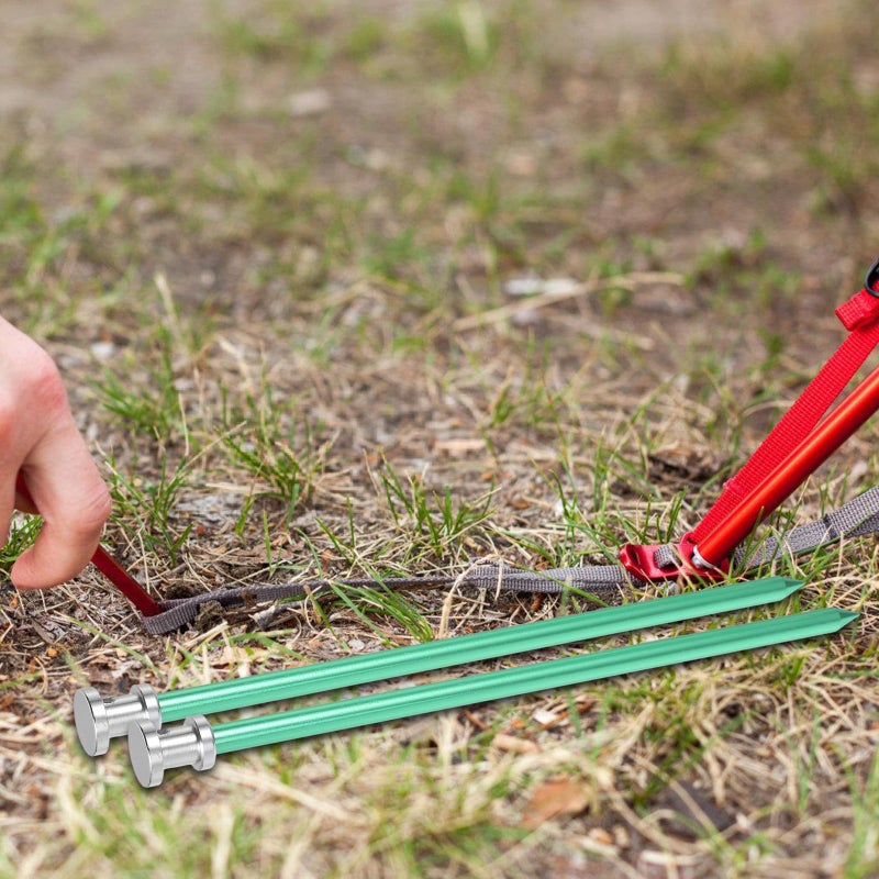 8 Pcs Aluminum Alloy Tent Stakes Lightweight Sturdy Pegs for Camping Hiking Beach Snow - Image 5