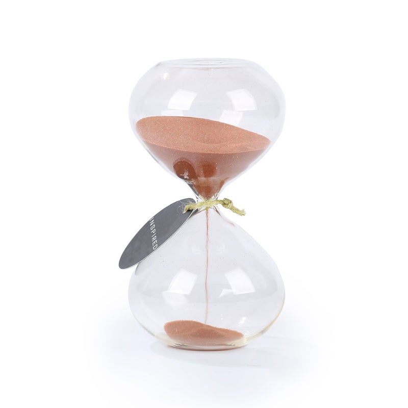SWISSELITE SWISSELITE Puff Sand Timer Hourglass Sand Timers Inspired Glass for Home Desk Office Decor 