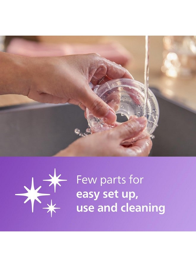 Avent Philips Avent Manual Breast Pump, Easy Pumping with Natural Motion Technology, Silicone Cushion, 4oz Natural Bottle, Sealing Disc, Screw Ring, Transparent, Model SCF430/03 - Image 4