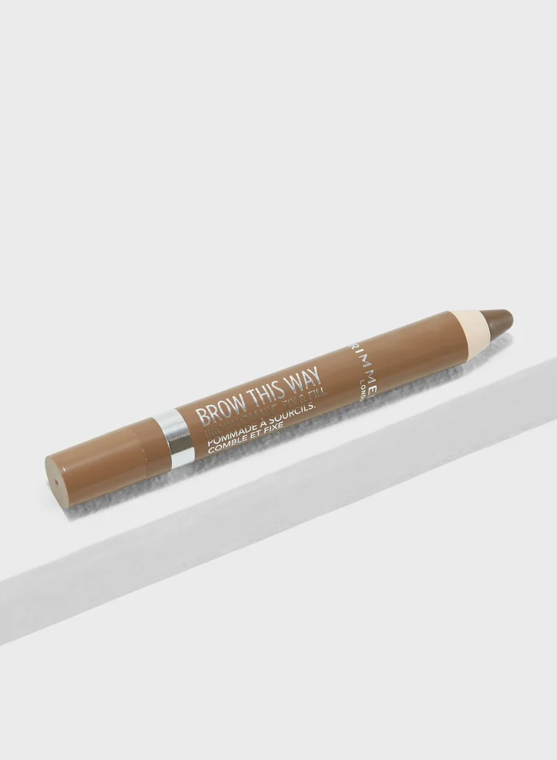 RIMMEL LONDON Brow This Way Pomade- 002 Medium