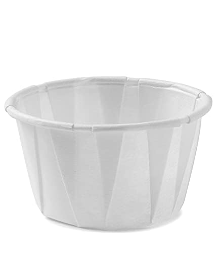 Vakly Disposable Paper Souffle Medicine Cups 1 Ounce [Pack of 500] Cups for Medication Distribution  Pills  Tasting  Condiments  Food and Dessert Serving (500) - Image 3