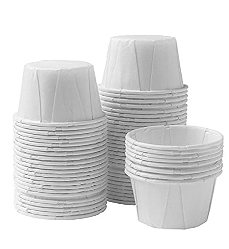 Vakly Disposable Paper Souffle Medicine Cups 1 Ounce [Pack of 500] Cups for Medication Distribution  Pills  Tasting  Condiments  Food and Dessert Serving (500) - Image 2