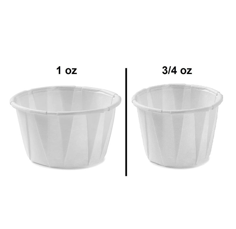 Vakly Disposable Paper Souffle Medicine Cups 1 Ounce [Pack of 500] Cups for Medication Distribution  Pills  Tasting  Condiments  Food and Dessert Serving (500) - Image 5