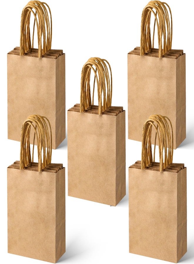 SPERPAND 30Pcs Mini Kraft Gift Bags - 6.5" Small Brown Paper Bags for Birthday, Baby Shower, Christmas, Wedding, Party Favor Bag - Image 1