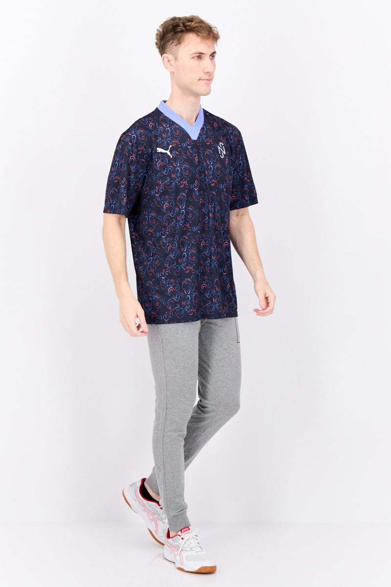 PUMA قميص كرة القدم للرجال من بومة x NJR بأكمام قصيرة، تصميم نيمار جونيور، متعدد الألوان - Image 4