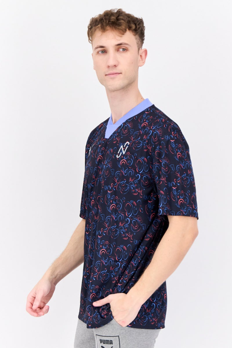 PUMA قميص كرة القدم للرجال من بومة x NJR بأكمام قصيرة، تصميم نيمار جونيور، متعدد الألوان - Image 2