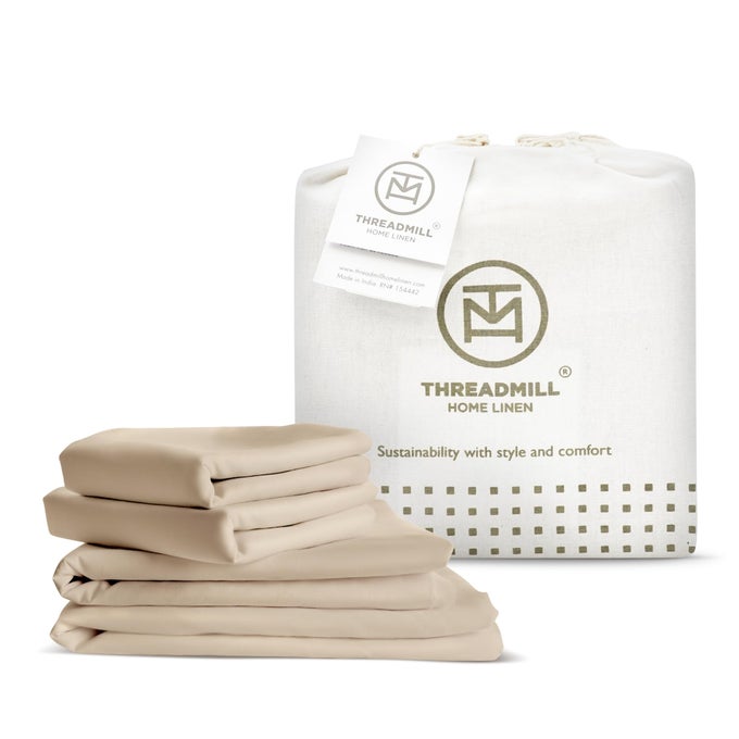 RAYON BAMBOO FULL SHEETS FOR FULL SIZE BED 4 PIECE COOLING BED SHEETS FULL SET BEIGE SILKY SOFT LIGHTWEIGHT BREATHABLE 16 INCH DEEP POCKET MOISTURE WICKING TEMPERATURE REGULATING