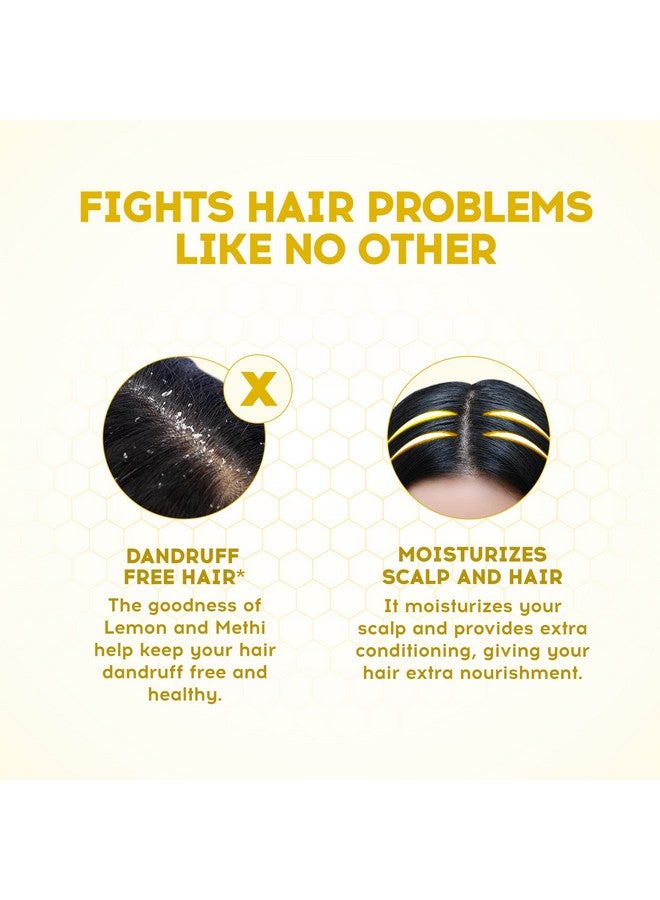 دابر شامبو فاتيكا بالليمون المضاد للقشرة - 1 لتر | يقلل من ظهور القشرة من أول غسلة | يرطب فروة الرأس | يوفر تنظيفًا لطيفًا وترطيبًا وتغذية للشعر - Image 4