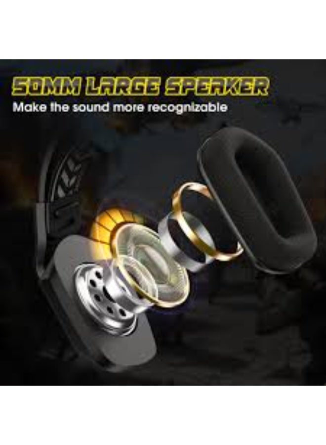 ONIKUMA X13 Gaming Headset, Over-Ear Headphones with Microphone,  RGB Light, for PC PS4 - Image 2