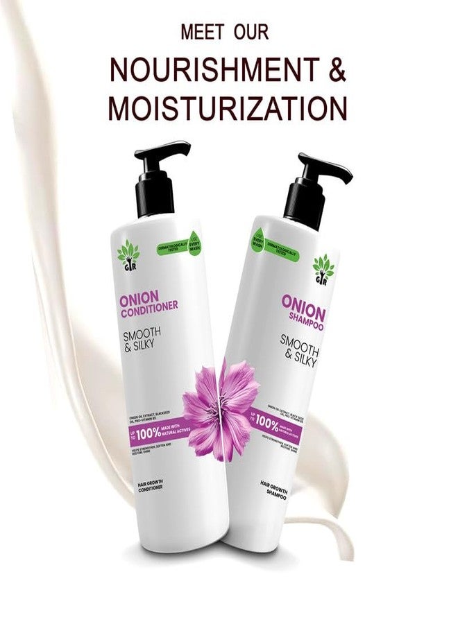 GIR Red Onion Anti Hair Fall Spa Range Hair Care Set: For Smooth and Silky Hair l Onion Shampoo & Onion Conditioner (Onion S750+C500 ML) - Image 5