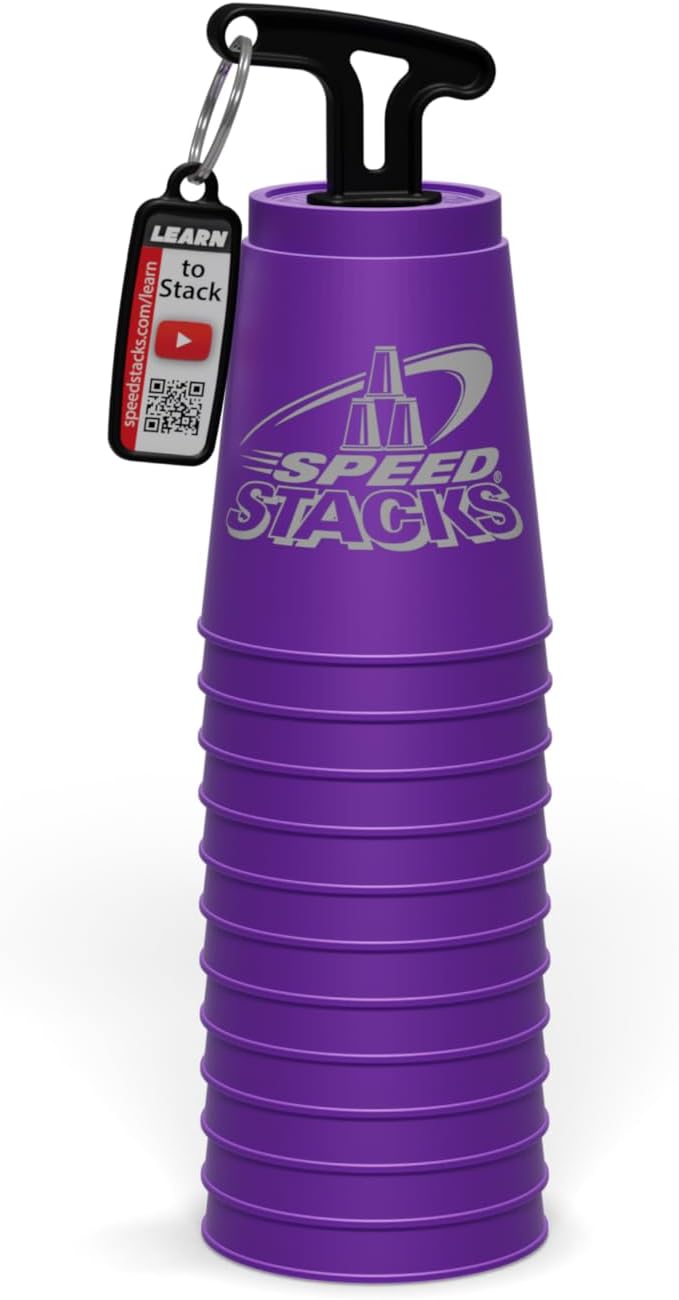 Speed Stacks Official Sport Stacking Set - Purple, 12 High-Quality Cups with Quick Release Stem - Image 3