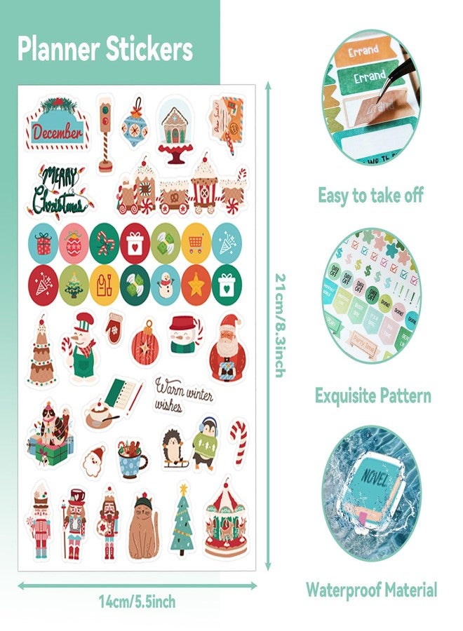 PRSTINCOL Planner Stickers Book,Vintage Holiday Calendar Sticker Set to Enhance Your Planner,Happy Planner Accessories for Teachers Students - Image 3