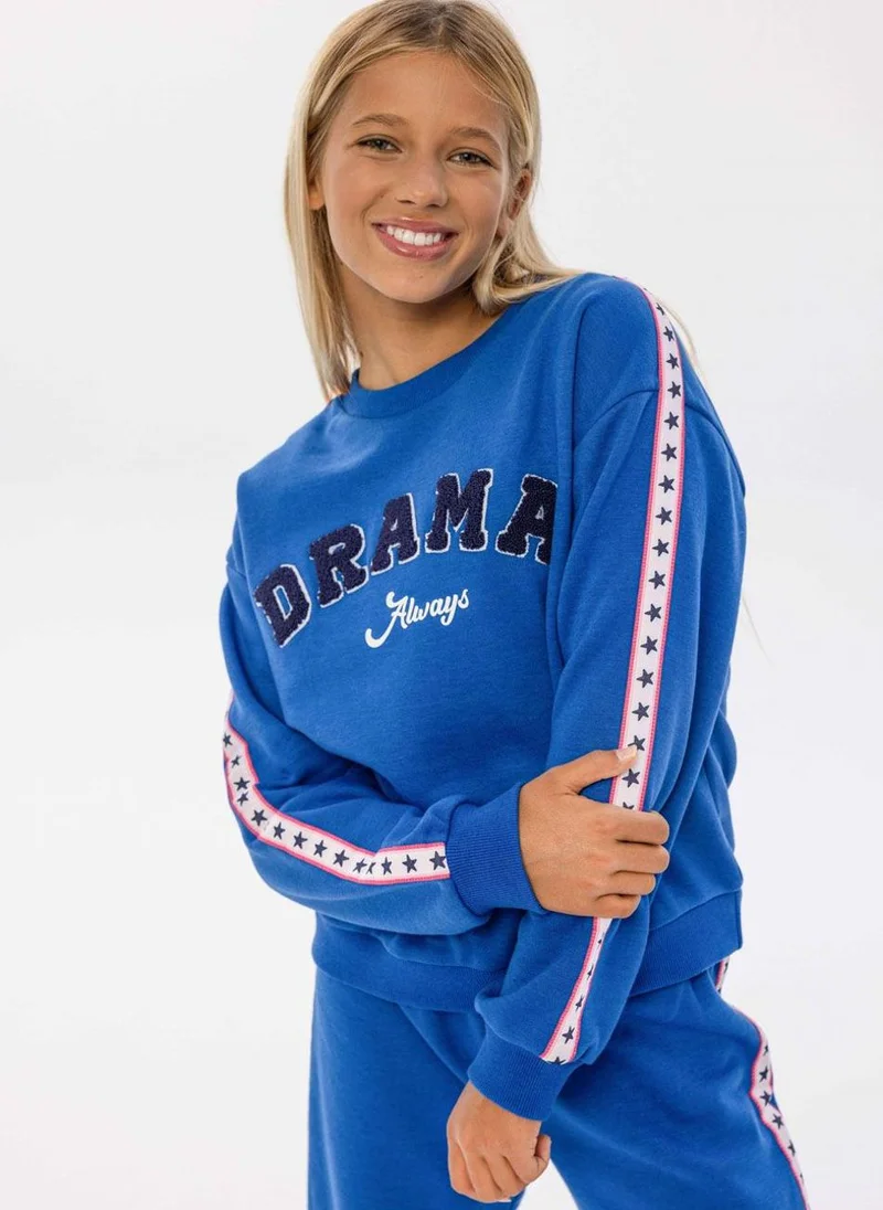 مينوتي Kids Girls Crew Neck Sweatshirt