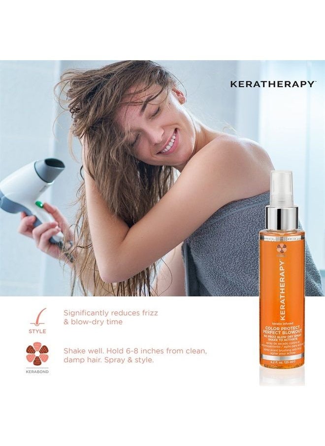 KERATHERAPY Keratin Infused Color Protect Shampoo, 10.1 fl. oz., 300 ml - Gluten Free Color Protecting Shampoo for Color Treated Hair with Kerabond Technology, Red Raspberry Oil, Omega 3 & 6  - Image 3