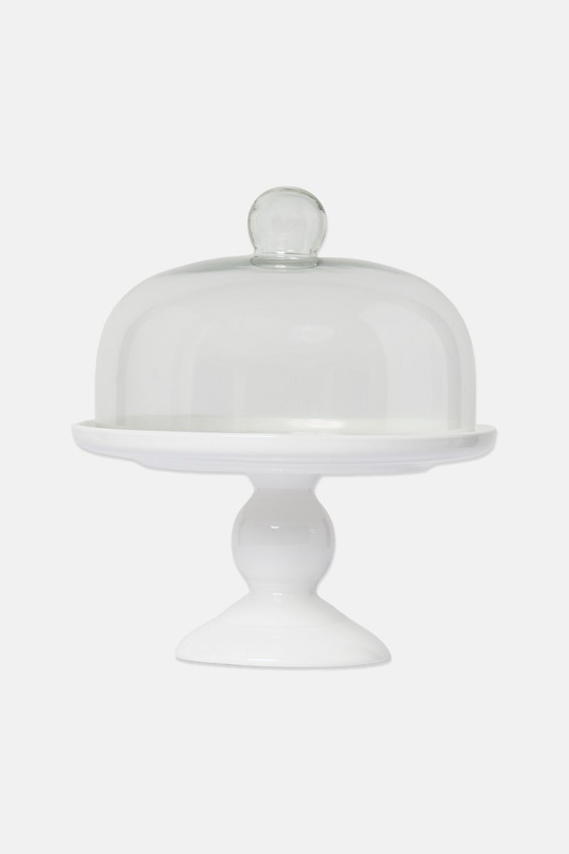 Catherine Malandrino حامل حلوى وكعك مع غطاء زجاجي، شفاف - Image 1