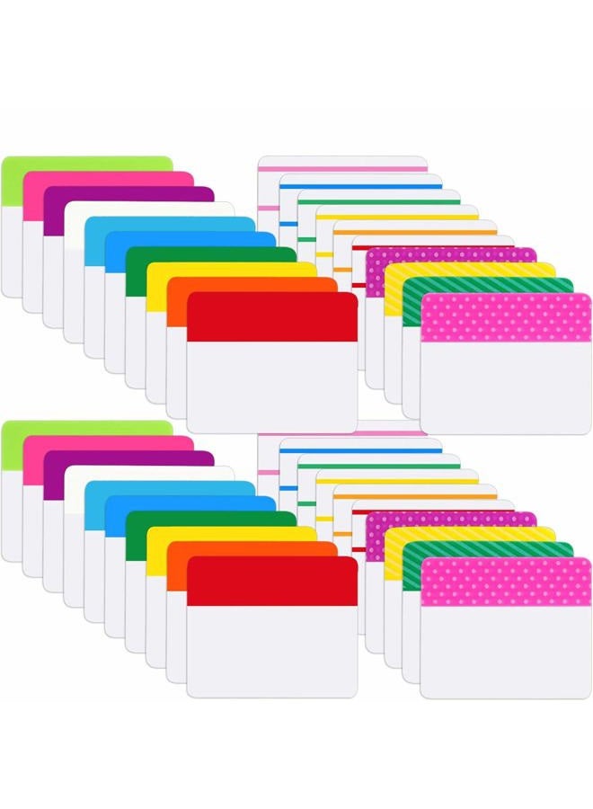 Jovitec 800 Pieces File Tabs Sticky Index Tabs, Writable and Repositionable Filing Tabs Flags for Pages or Book Markers, Reading Notes, Classify Files, 40 Sets (Novelty Colors) - Image 1