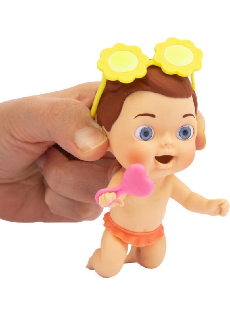 Toyfest - Cicciobello Amiccici Beach Time Soft Meat Dolls with Sunglasses that Change Color - Image 1