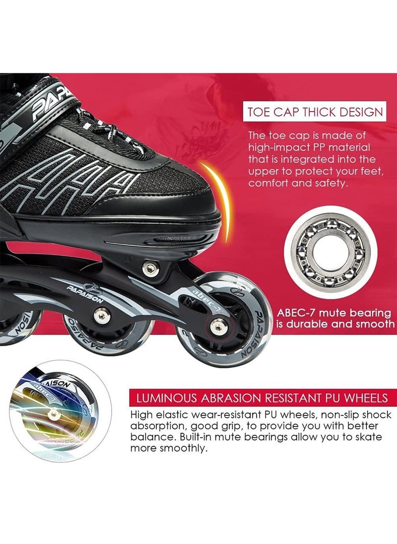 GT-Wheel Professional Inline Roller Skating Shoes 8 Lighting Wheel  - Image 5