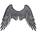 Himine NonWoven Fabric Festive Party Angel Wings Suitable for Men and Women Decorative Wings Black - Image 3
