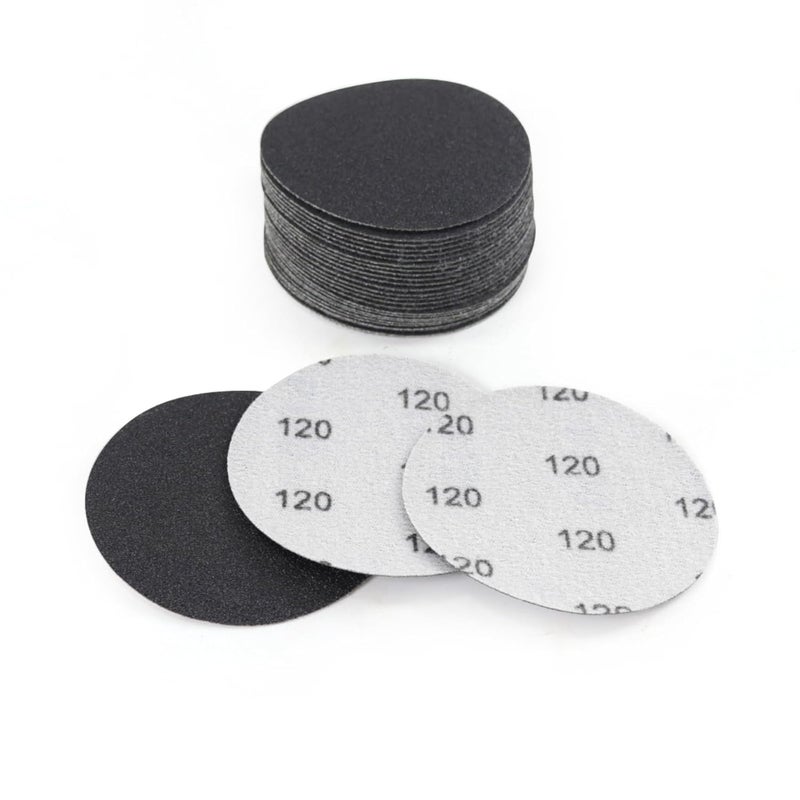 MAXMAN 30Pcs 3-Inch Sanding Discs, 120 Grits Hook and Loop Professional Silicon Carbide Sand Paper, Wet Dry Polish for Wood, Metal, Paint, Car Polishing - Image 1