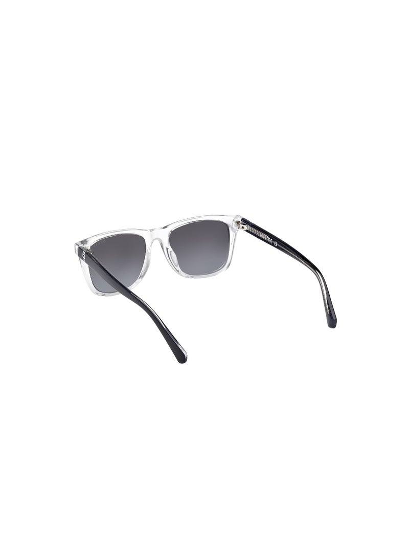 GUESS نظارات شمسية مستطيلة شفافة كاملة الإطار من غيس للأولاد - Image 3